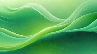 The primary subject of the image is a green, swirling, and flowing pattern. The setting is a green background, which complements the vibrant green color of the pattern. The visual style is a digital art or illustration, as the pattern appears to be a part of a larger design. The colors and mood of the image are predominantly green, creating a sense of calmness and tranquility.