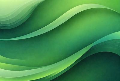The primary subject of the image is a green wave or water-like pattern. The setting is a green background, which adds to the overall visual style. The image appears to be a digital art or illustration, showcasing the artist's skill in creating a realistic and vibrant scene. The dominant colors in the image are green, which gives the scene a calming and natural atmosphere.