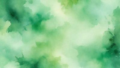 The primary subject of the image is a green tree with leaves. The setting is a forest, and the visual style is a painting or drawing. The colors and mood are predominantly green, creating a serene and natural atmosphere.
