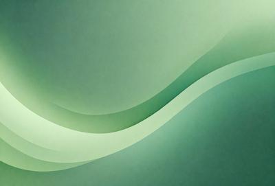 The primary subject of the image is a green wave or ripple pattern. The setting is a green background, which creates a visually appealing contrast with the wave pattern. The visual style is a combination of digital art and illustration, giving the image a modern and artistic appearance. The dominant colors are green and white, creating a calming and serene atmosphere.