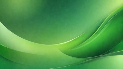 The primary subject of the image is a green background with a leaf pattern. The setting is a computer screen, and the visual style is digital art. The dominant colors are green and white, creating a calm and soothing atmosphere.
