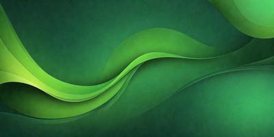 The primary subject of the image is a green, flowing, and curved design. The setting is a green background, which complements the design. The visual style is a digital art or illustration, creating a unique and eye-catching pattern. The colors and mood are predominantly green, giving the image a fresh and lively atmosphere.