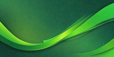 The primary subject of the image is a green background with a wave-like pattern. The setting is a green screen, and the visual style is digital art. The dominant colors are green and blue, creating a calm and soothing atmosphere.