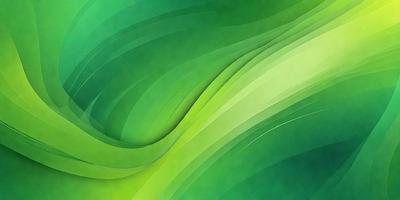 The primary subject of the image is a green and white painting of a wave. The setting is a green background, and the visual style appears to be a digital art or illustration. The dominant colors are green and white, creating a calm and serene atmosphere.