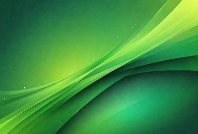 The primary subject of the image is a green and white screen, which appears to be a computer screen. The setting is a room with a green background, and the visual style is digital art. The dominant colors are green and white, creating a calm and soothing atmosphere.