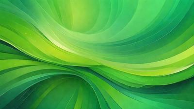 The primary subject of the image is a large, vibrant green leaf. The leaf is the main focus of the image, and it is displayed prominently in the foreground. The setting is a lush, green environment, with the leaf being the only object in the frame. The visual style of the image is a digital art or illustration, with the leaf being the main subject and the background being a bright green color. The colors and mood of the image are lively and fresh, with the green leaf being the central