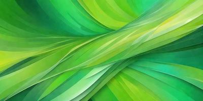 The primary subject of the image is a large, colorful, and intricate green leaf. The leaf is the main focus of the image, and it is displayed in a vibrant and lush green color. The setting is a close-up of the leaf, showcasing its details and texture. The visual style of the image is a combination of digital art and illustration, creating a unique and eye-catching design. The overall atmosphere of the image is lively and fresh, with the green leaf serving as a symbol of