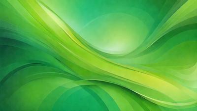 The primary subject of the image is a green, leafy plant. The setting is a lush, green environment, possibly a forest or a garden. The visual style is a combination of a photo and digital art, creating a vibrant and natural atmosphere. The dominant colors are green, with various shades and hues, and the overall mood is serene and peaceful.