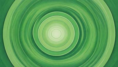 The primary subject of the image is a large, circular, green design. The setting is a green background, which complements the circular design. The visual style is a combination of a photo and digital art, creating a unique and eye-catching pattern. The colors and mood are predominantly green, giving the image a fresh and lively atmosphere.