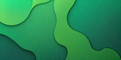 The primary subject of the image is a green paper cutout of a leaf. The setting is a green background, which complements the green paper cutout. The visual style is a combination of a photo and a digital art, as the leaf is a paper cutout and the background is green. The colors and mood of the image are predominantly green, creating a calm and natural atmosphere.
