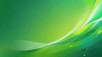 The primary subject of the image is a green background with a bright, lively color scheme. The setting is a computer screen, and the visual style is digital art. The colors and mood of the image are vibrant and energetic, creating a sense of movement and dynamism.