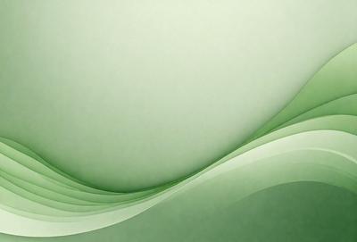 The primary subject of the image is a green, curved surface that resembles a wave or a piece of art. The setting is a white background, which contrasts with the green surface. The visual style appears to be a combination of digital art and illustration, creating a unique and eye-catching design. The colors and mood of the image are predominantly green, giving it a calming and soothing atmosphere.