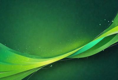 The primary subject of the image is a green background with a pattern of green and yellow swirls. The setting is a computer screen, and the visual style is digital art. The dominant colors are green and yellow, creating a lively and vibrant atmosphere.
