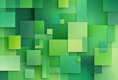 The primary subject of the image is a green and white patterned background. The setting is a green and white square pattern, which creates a visually appealing and colorful environment. The visual style of the image is a combination of digital art and illustration, as it features a unique and intricate design. The colors and mood of the image are predominantly green and white, giving it a fresh and vibrant appearance.