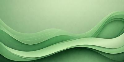 The primary subject of the image is a green wave, which appears to be a digital art or illustration. The setting is a green background, and the visual style suggests that it is a creative and artistic representation of a wave. The dominant colors are green, and the overall atmosphere is calm and serene.