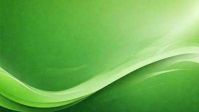 The primary subject of the image is a green background with a wave-like pattern. The setting is a computer screen, and the visual style is digital art. The dominant colors are green and white, creating a calm and soothing atmosphere.