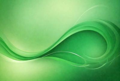 The primary subject of the image is a green background with a swirling pattern. The setting is a green background, and the visual style is digital art. The dominant colors are green and white, creating a calm and soothing atmosphere.
