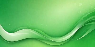The primary subject of the image is a green background with a wave-like pattern. The setting is a bright and lively environment, possibly a digital art or illustration. The visual style is a combination of a photo and a digital art, creating a unique and vibrant atmosphere. The dominant colors are green and white, giving the image a fresh and clean appearance.