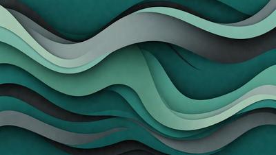 The primary subject of the image is a large, colorful wave. The wave is depicted in a variety of colors, including blue, green, and gray. The setting is a dark background, which contrasts with the vibrant colors of the wave. The visual style of the image is a combination of digital art and illustration, creating a dynamic and engaging scene. The overall atmosphere of the image is energetic and captivating, as the wave appears to be crashing or breaking.