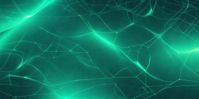 The primary subject of the image is a green, glowing, and swirling pattern. The setting is a dark background, which contrasts with the bright green swirls. The visual style appears to be a digital art or illustration, as the swirls are intricately detailed and have a vibrant, luminous quality. The colors and mood of the image are predominantly green, creating a sense of energy and movement.