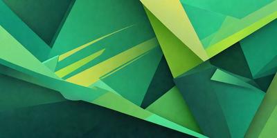The primary subject of the image is a green and yellow geometric pattern. The setting is a green background, and the visual style appears to be a digital art or illustration. The dominant colors are green and yellow, creating a lively and vibrant atmosphere.