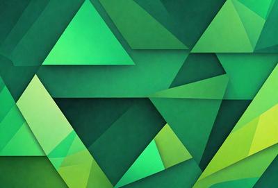The primary subject of the image is a green geometric pattern, which is the main focus of the image. The setting is a dark green background, which contrasts with the pattern. The visual style is a digital art or illustration, as the pattern is intricate and detailed. The colors and mood of the image are predominantly green, creating a calm and soothing atmosphere.