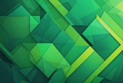 The primary subject of the image is a green geometric pattern, which is the main focus of the image. The setting is a green background, which complements the green geometric pattern. The visual style is a digital art or illustration, as the pattern is intricate and well-defined. The dominant colors are green, which creates a calm and soothing atmosphere.