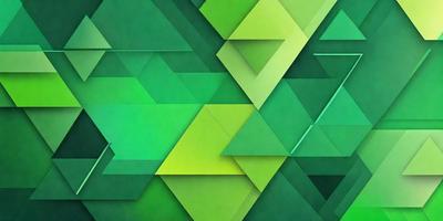 The primary subject of the image is a green and white geometric pattern. The setting is a green background, which creates a vibrant and lively atmosphere. The visual style is a combination of digital art and illustration, giving the image a modern and artistic appearance. The dominant colors are green and white, which create a sense of freshness and cleanliness.