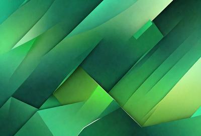 The primary subject of the image is a green and white patterned background. The setting is a green and white patterned background, which creates a visually appealing and harmonious environment. The visual style of the image is a combination of digital art and illustration, showcasing the artist's creativity and attention to detail. The colors and mood of the image are predominantly green and white, giving it a fresh and clean appearance.