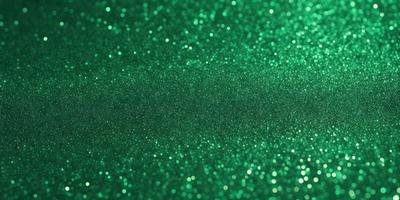 The primary subject of the image is a close-up of a green glittery surface, which appears to be a patterned wallpaper or a green fabric with glittery elements. The setting is indoors, and the visual style is a close-up of the green glittery surface. The colors and mood of the image are predominantly green, with a hint of glittery sparkles, creating a lively and vibrant atmosphere.