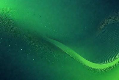 The primary subject of the image is a green, swirling, and flowing pattern. The setting is a dark background, which contrasts with the vibrant green color of the pattern. The visual style appears to be a digital art or illustration, as the pattern is intricate and detailed. The colors and mood of the image are predominantly green, creating a sense of calmness and tranquility.