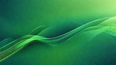 The primary subject of the image is a green and white wave, which is the main focus of the scene. The wave is set against a green background, giving the image a vibrant and lively appearance. The visual style of the image is a combination of digital art and illustration, creating a dynamic and engaging scene. The dominant colors in the image are green and white, which contribute to the overall mood of the image, evoking a sense of energy and movement.