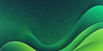 The primary subject of the image is a green background with a blue sky. The setting appears to be a night sky, and the visual style is a digital art or illustration. The colors and mood of the image are predominantly green and blue, creating a serene and calming atmosphere.
