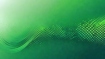 The primary subject of the image is a green background with a pattern of dots. The setting appears to be a digital art or illustration, as the dots are arranged in a visually appealing manner. The visual style of the image is a combination of a photo and a digital art, creating a unique and interesting pattern. The colors and mood of the image are predominantly green, giving it a calm and soothing atmosphere.