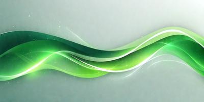 The primary subject of the image is a green and white swirl, which appears to be a digital art or illustration. The setting is a white background, and the visual style is a combination of digital art and illustration. The colors and mood of the image are predominantly green and white, creating a sense of movement and fluidity.