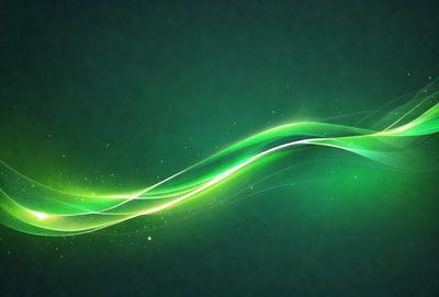 The primary subject of the image is a green and white swirl pattern. The setting is a dark green background, which creates a contrast with the swirl pattern. The visual style is a digital art or illustration, as the swirl pattern appears to be a part of a larger design. The colors and mood of the image are predominantly green and white, giving it a calm and soothing atmosphere.