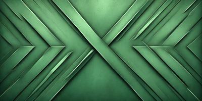 The primary subject of the image is a green metal wall with a pattern of X's. The setting is a room with a green wall, and the visual style is a close-up of the wall. The colors and mood of the image are predominantly green, giving it a calm and serene atmosphere.