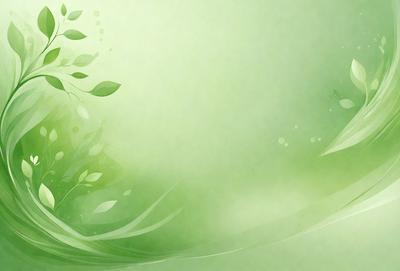 The primary subject of the image is a green leafy plant. The setting is a green background, which creates a natural and serene atmosphere. The visual style is a digital art or illustration, as the leafy plant is depicted in a detailed and artistic manner. The colors and mood of the image are predominantly green, which is associated with nature, growth, and tranquility.