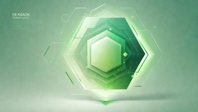 The primary subject of the image is a green geometric shape, which appears to be a three-dimensional model or a digital art piece. The setting is a white background, which provides a clean and minimalist appearance. The visual style is a combination of digital art and illustration, creating a unique and eye-catching design. The colors and mood of the image are predominantly green, giving it a fresh and lively feel.