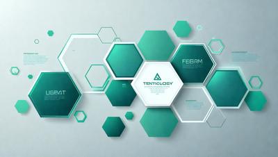 The primary subject of the image is a futuristic design, featuring a combination of green and blue colors. The setting is a white background, which provides a clean and minimalist appearance. The visual style is a digital art or illustration, showcasing a modern and sleek design. The overall atmosphere is one of innovation and technology, as the design is likely related to the field of tenology.