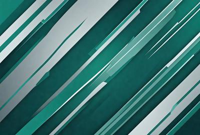 The primary subject of the image is a pattern of green and blue stripes. The setting is a gray background, which contrasts with the vibrant colors of the stripes. The visual style appears to be a digital art or illustration, as the stripes are depicted in a clean and precise manner. The colors and mood of the image are lively and energetic, with the green and blue stripes creating a sense of movement and dynamism.