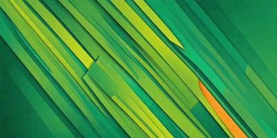 The primary subject of the image is a green plant with a yellow flower. The setting is a green background, and the visual style appears to be a combination of a photo and digital art. The dominant colors are green and yellow, creating a lively and vibrant atmosphere.