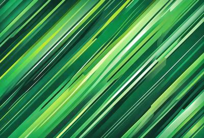 The primary subject of the image is a green and white striped pattern. The setting is a green background, which creates a vibrant and lively atmosphere. The visual style is a digital art or illustration, as the pattern appears to be a part of a larger design. The colors and mood of the image are energetic and dynamic, with the green and white stripes evoking a sense of movement and liveliness.