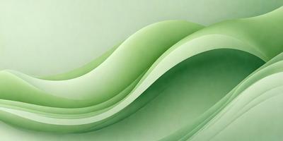 The primary subject of the image is a large, curved, and colorful wave. The wave is depicted in a digital art style, with a green and white color scheme. The setting is a lush, green environment, possibly a painting or a digital illustration. The overall atmosphere of the image is vibrant and dynamic, with the wave as the central focus.