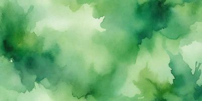 The primary subject of the image is a green, watercolor-style painting of a leafy plant. The setting is a leafy green background, which adds to the overall atmosphere of the painting. The visual style is a combination of watercolor and digital art, creating a unique and vibrant appearance. The colors and mood of the painting are predominantly green, with a sense of freshness and natural beauty.