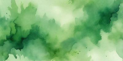 The primary subject of the image is a green, watercolor-style painting of a leafy plant. The setting is a green background, which complements the vibrant green color of the plant. The visual style is a watercolor painting, giving the image a unique and artistic appearance. The colors and mood of the painting are predominantly green, creating a serene and natural atmosphere.