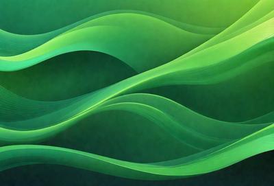 The primary subject of the image is a green and white swirl pattern. The setting is a dark background, which contrasts with the swirl pattern. The visual style is a digital art or illustration, creating a dynamic and vibrant atmosphere. The dominant colors are green and white, with the swirl pattern being the main focus of the image.