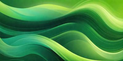 The primary subject of the image is a large, colorful wave. The wave is depicted in a digital art style, with a vibrant green color and a patterned texture. The setting is a lush, green environment, possibly a tropical or oceanic landscape. The overall atmosphere of the image is lively and energetic, with the wave as the focal point of the scene.