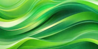 The primary subject of the image is a large, colorful, and vibrant green wave. The wave is the main focus of the image, and it appears to be a digital art or illustration. The setting is a lush, green environment, possibly a tropical or aquatic scene. The colors and mood of the image are predominantly green, creating a sense of freshness and natural beauty.