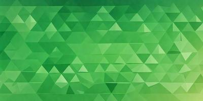 The primary subject of the image is a green background with a pattern of triangles. The setting is a wall, and the visual style appears to be a digital art or illustration. The dominant colors are green and white, creating a calm and soothing atmosphere.